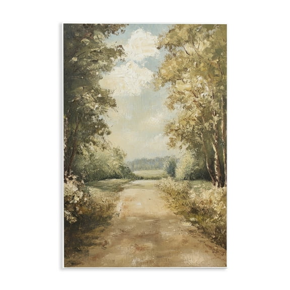 Stupell Industries Walk Through Country Forest Landscape & Nature Painting Unframed Art Print Wall Art, 10 x 15