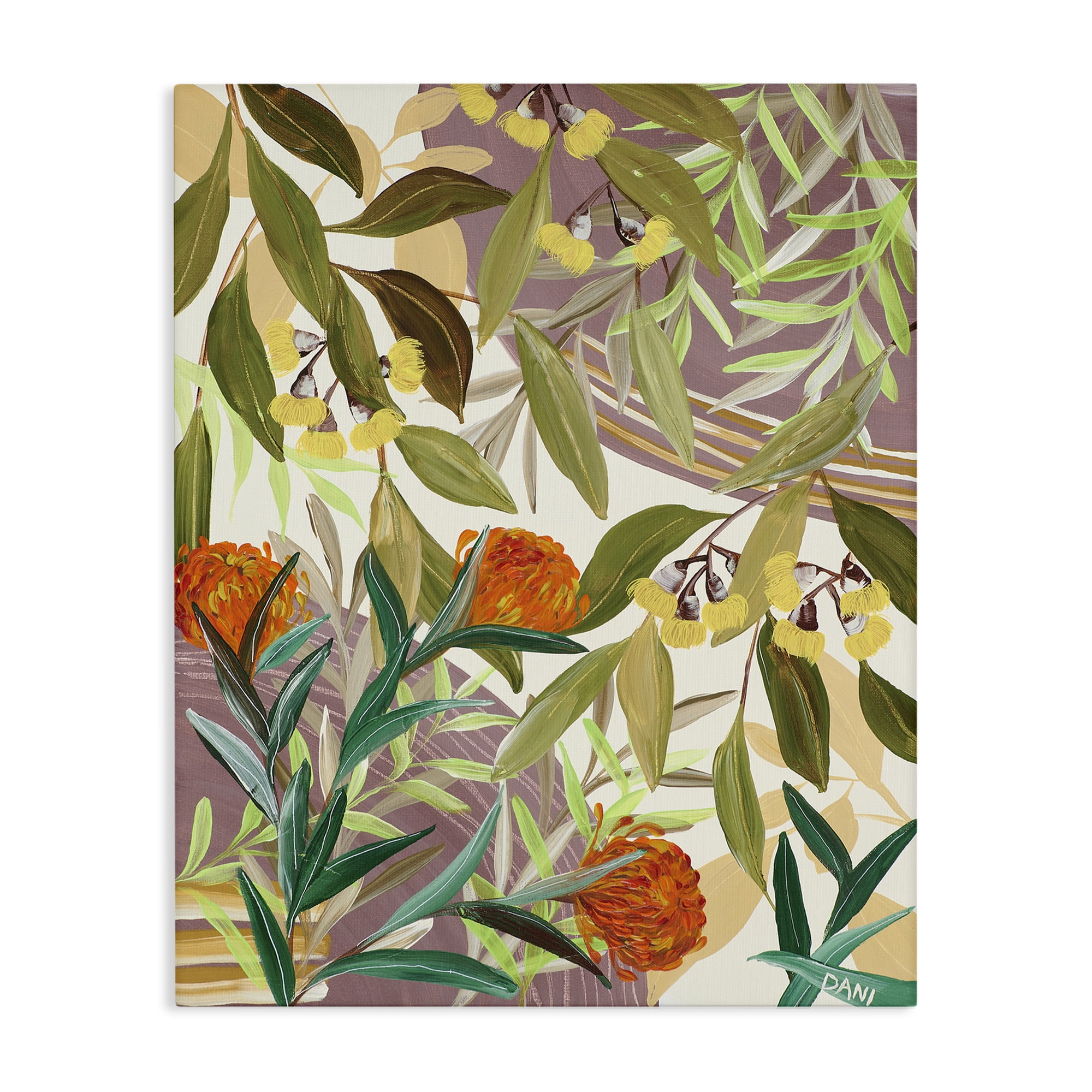 Stupell Industries Walk With Me Blooms Canvas Wall Art, design by Dani Heyward