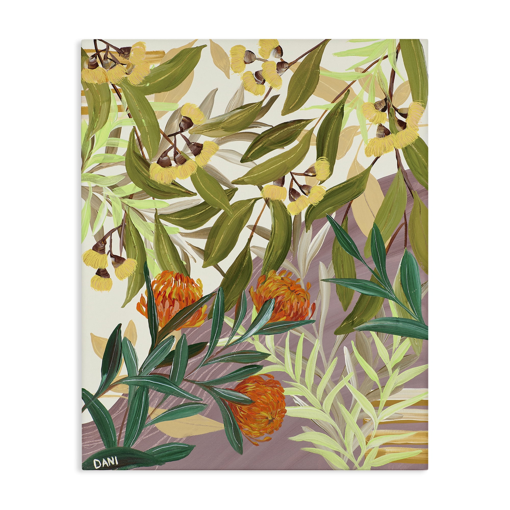 Stupell Industries Walk With Me Florals Canvas Wall Art, design by Dani Heyward