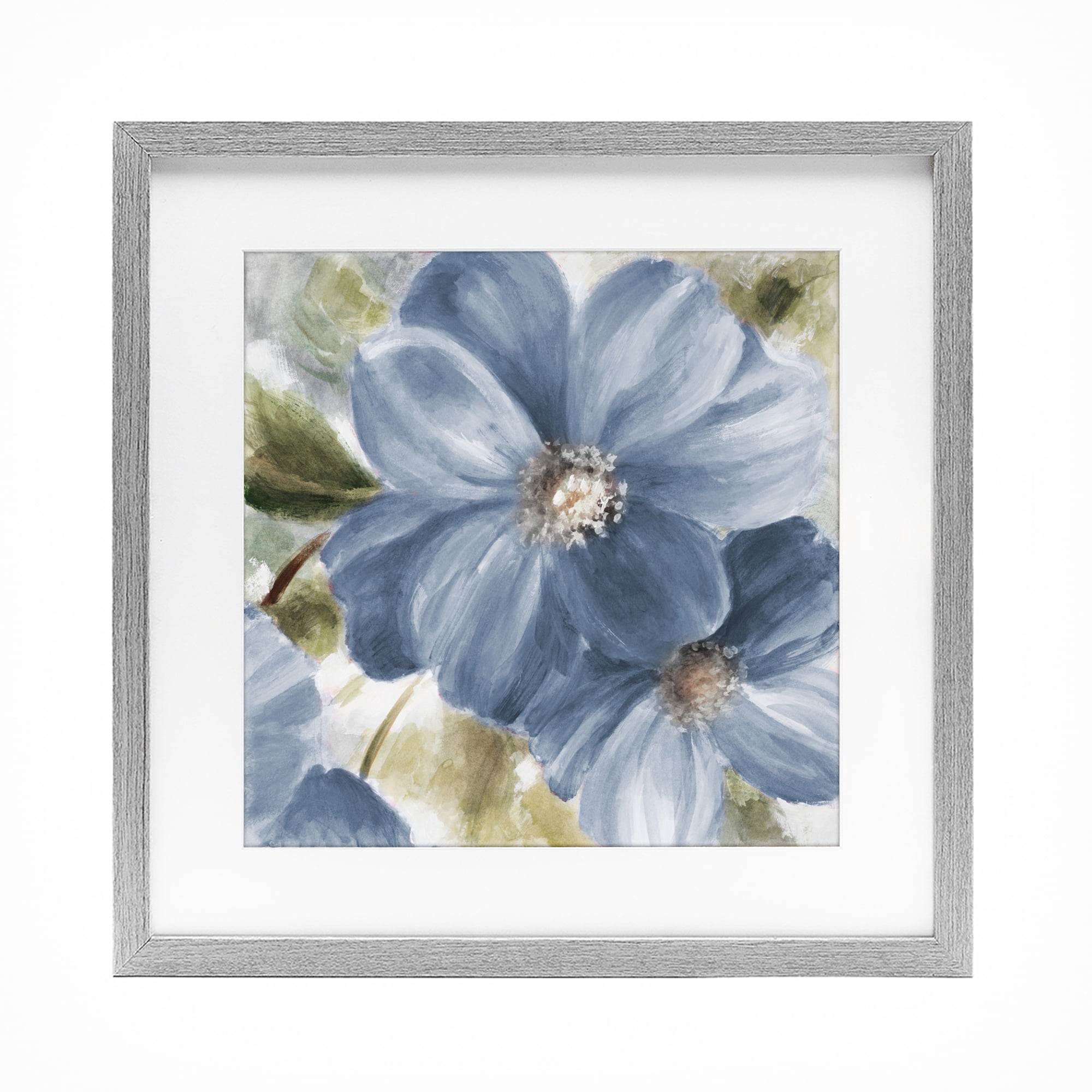 Stupell Industries Walk in Blue Beauty Gray Framed Print Under Glass, design by Lanie Loreth