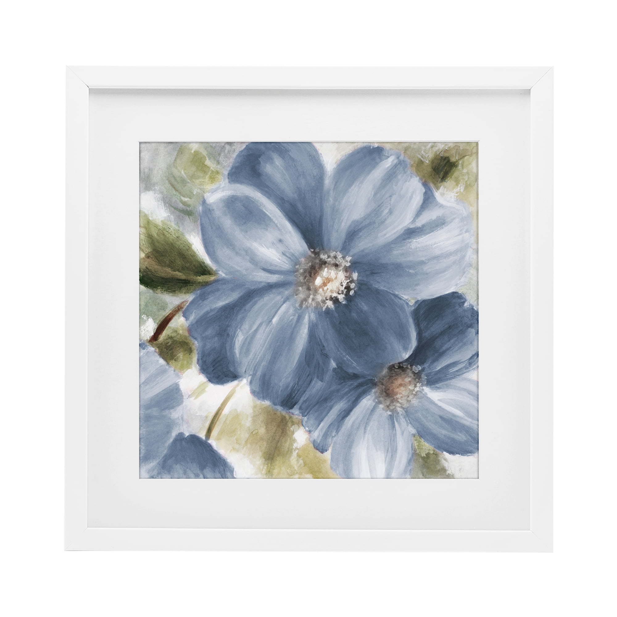 Stupell Industries Walk in Blue Beauty White Framed Print Under Glass, design by Lanie Loreth