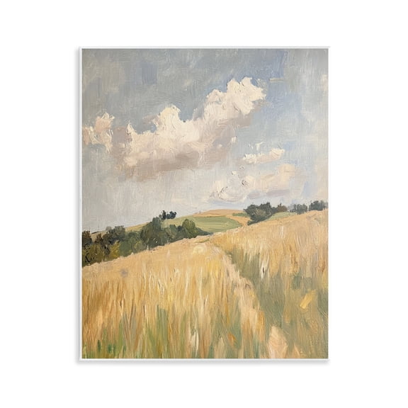Stupell Industries Walked Through Wheat Wall Plaque Art design by Petal Prints Design, 14 x 11