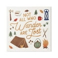 thumbnail image 1 of Stupell Industries Wander Camping Phrase Typography Painting Gallery Wrapped Canvas Print Wall Art, 17 x 17, 1 of 7