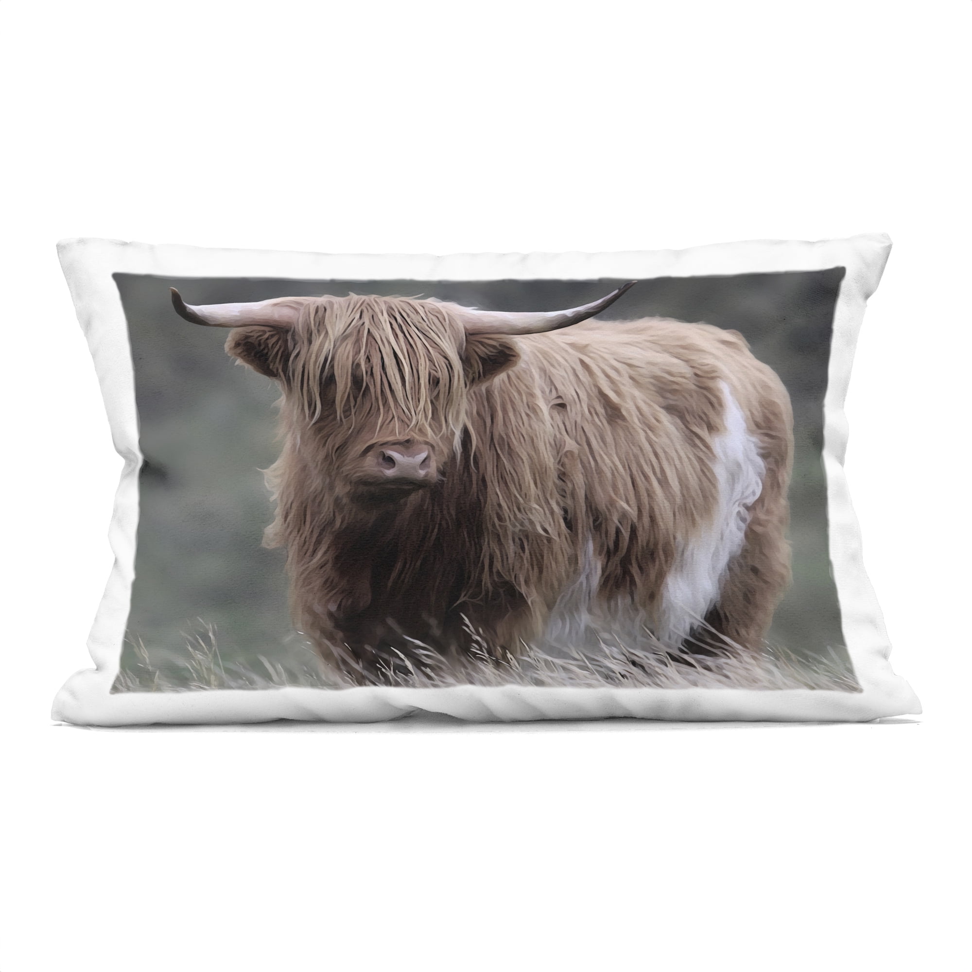 Stupell Industries Wandering Harry Highland Cattle Decorative Printed Throw Pillow, design by Marcus Prime