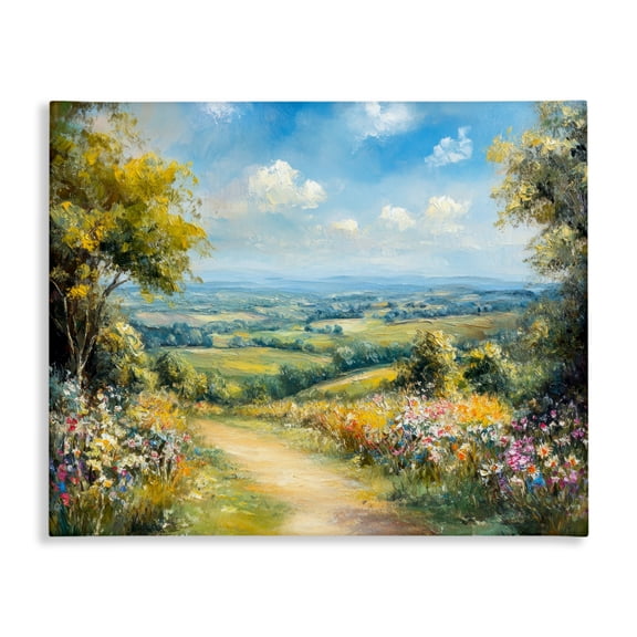 Stupell Industries Wandering Path Overlook Canvas Wall Art design by Petal Prints Design, 24 x 30