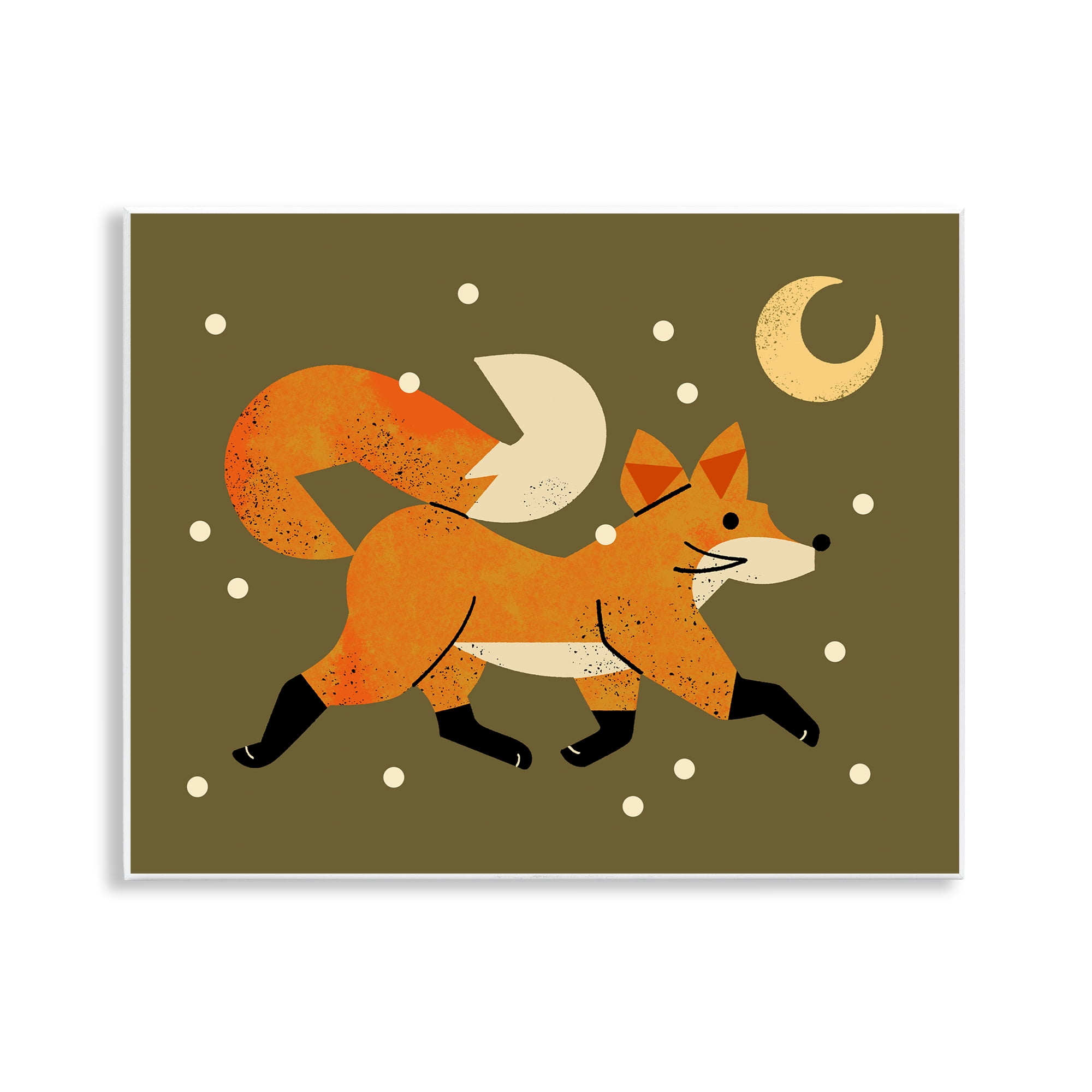 Stupell Industries Wandering Winter Fox Wall Plaque Art, design by Renea L. Thull