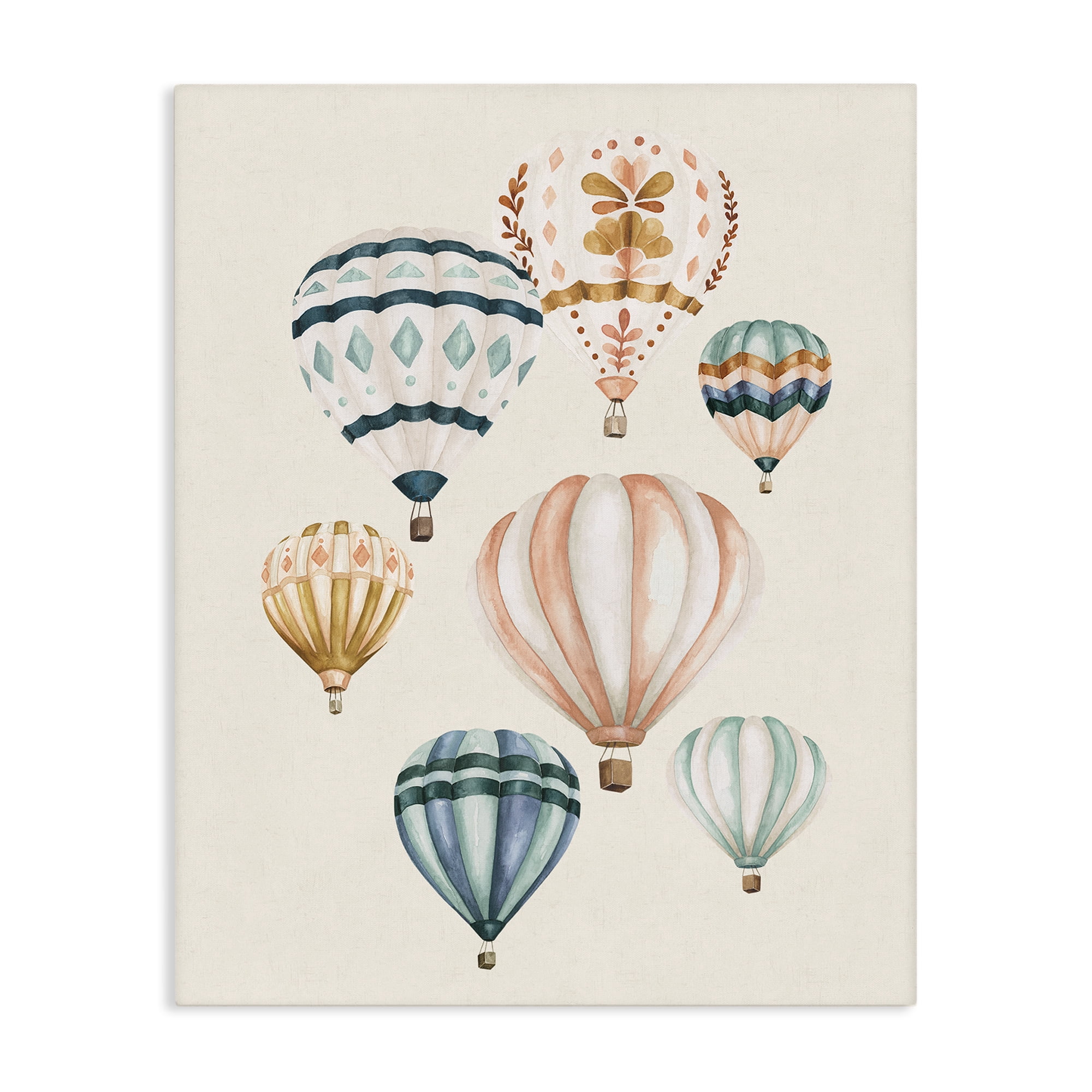 Stupell Industries Wanderlust Hot Air Balloons Canvas Wall Art, design by Bethany Sandoval