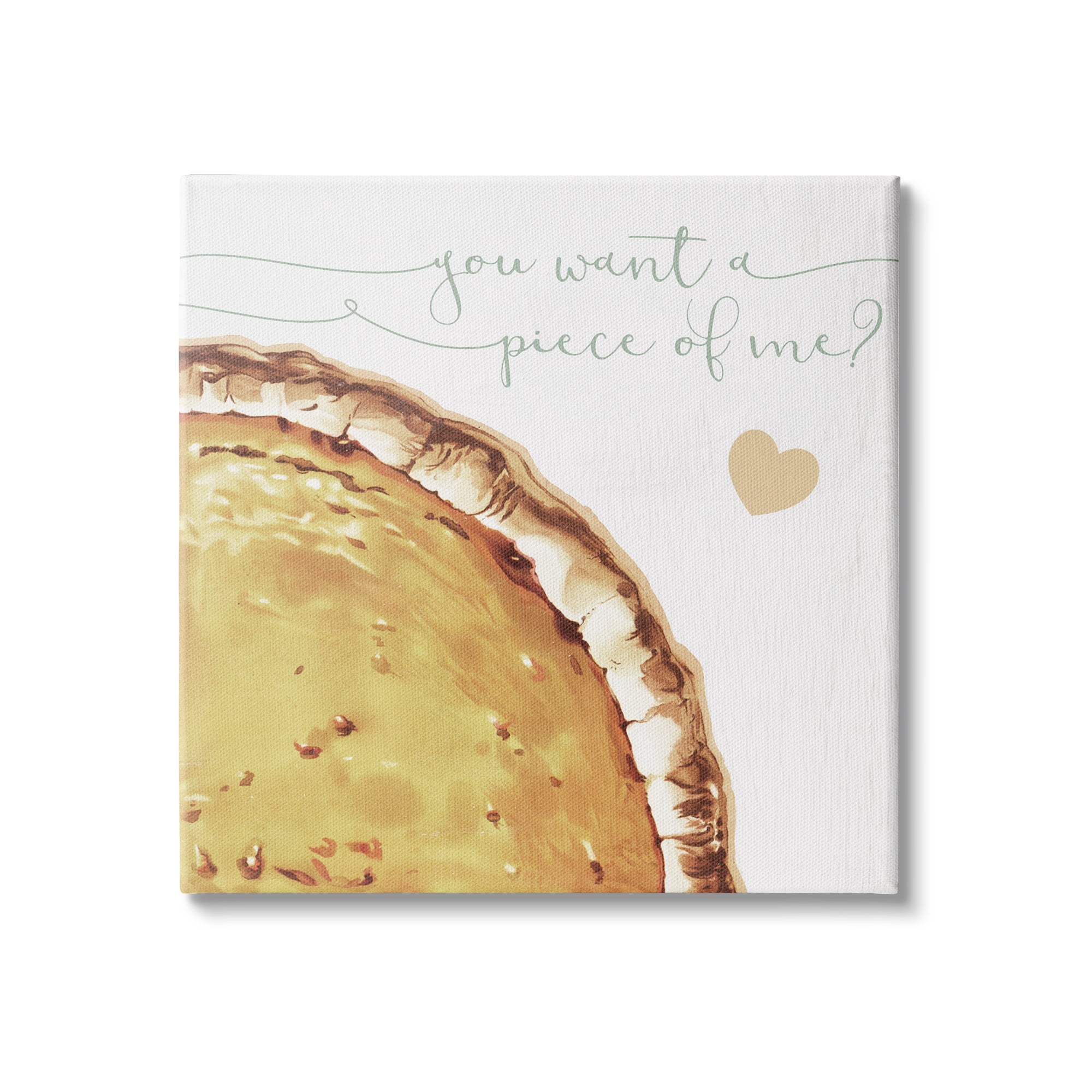 Stupell Industries Want a Piece Of Me Funny Pumpkin Pie, 36 x 36,Design by Daphne Polselli