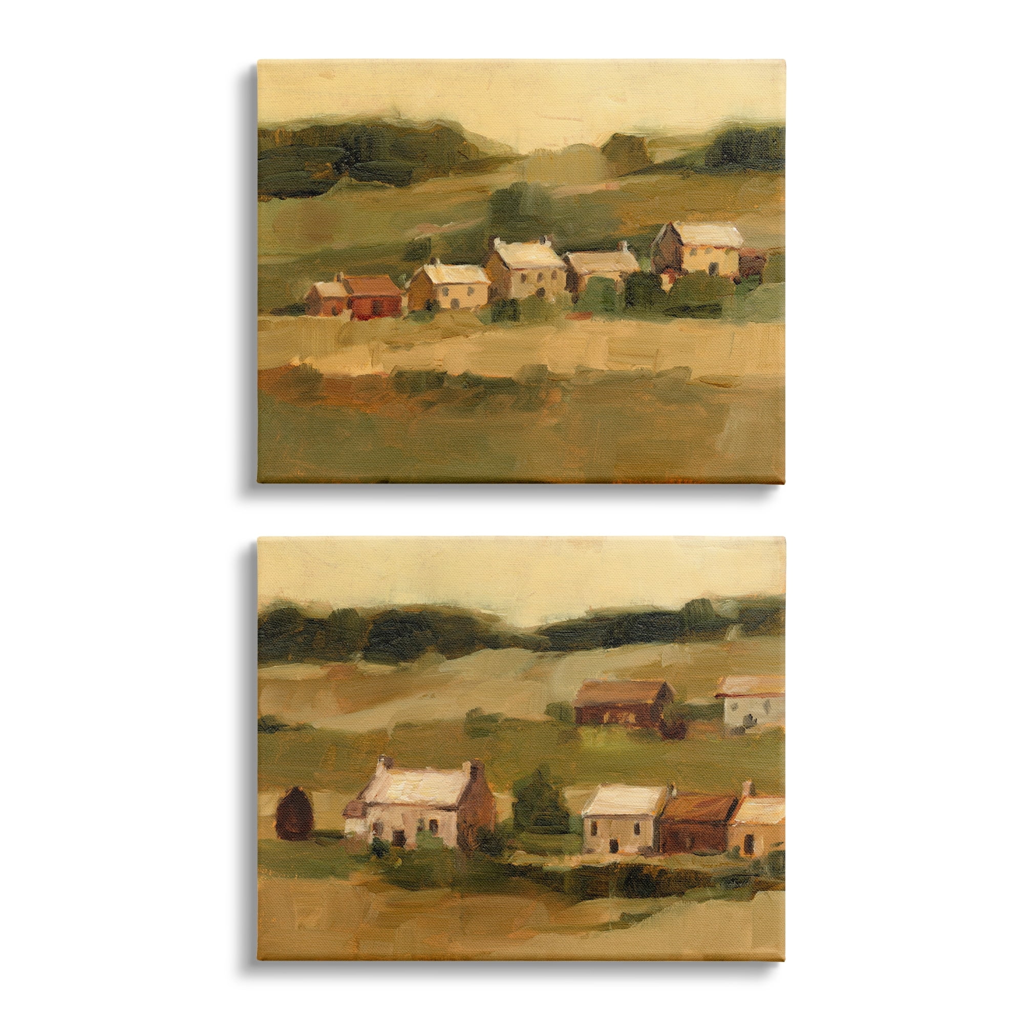 Stupell Industries Warm Cottage Hill Landscape Rolling Fields Canvas Wall Art by Ethan Harper