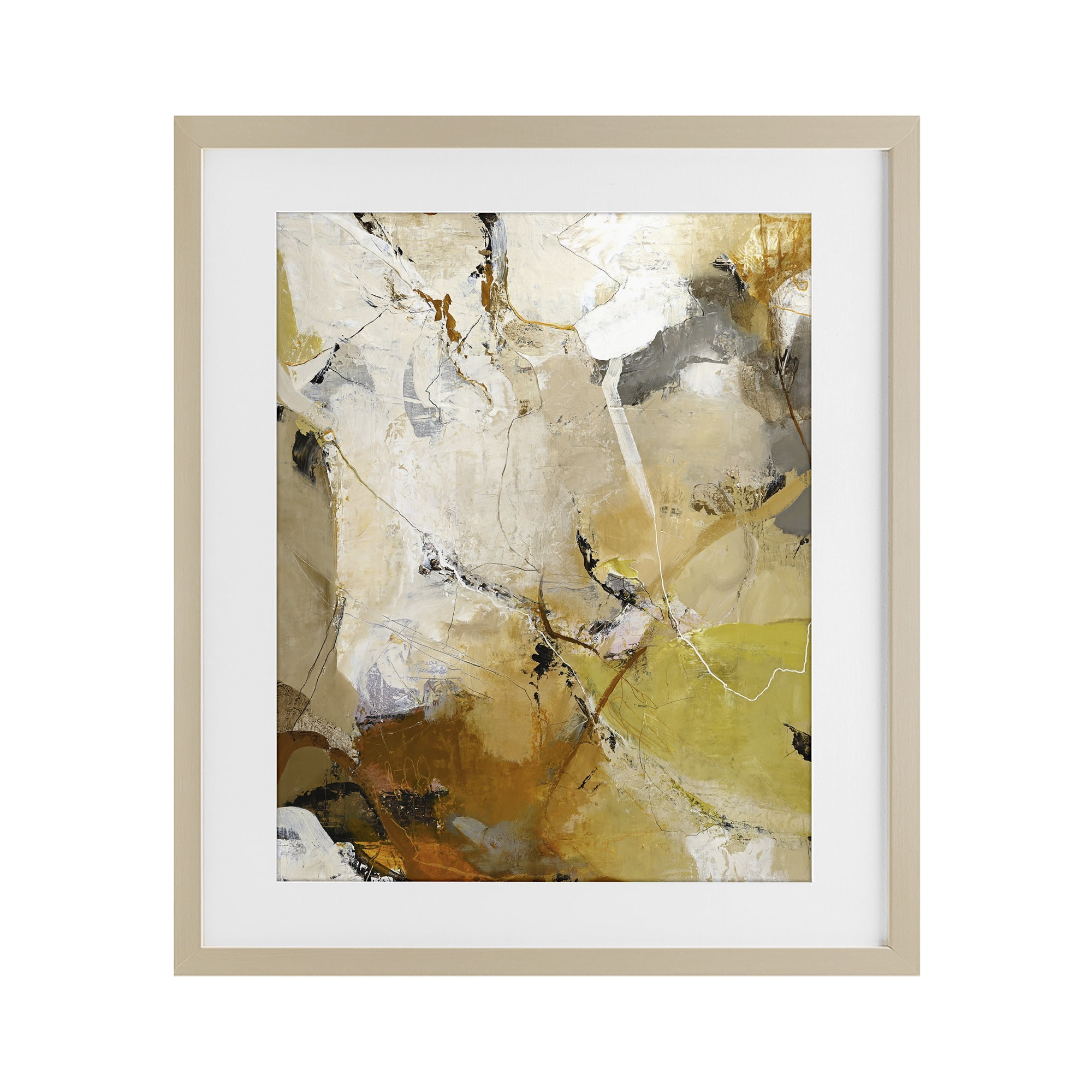 Stupell Industries Warm Earth Tones In Motion Birch Framed Print Under Glass, design by Design Fabrikken