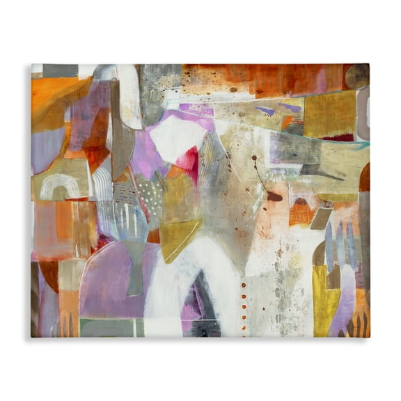 Stupell Industries Warm Eclectic Composition Canvas Wall Art design by Jill Martin, 36 x 48