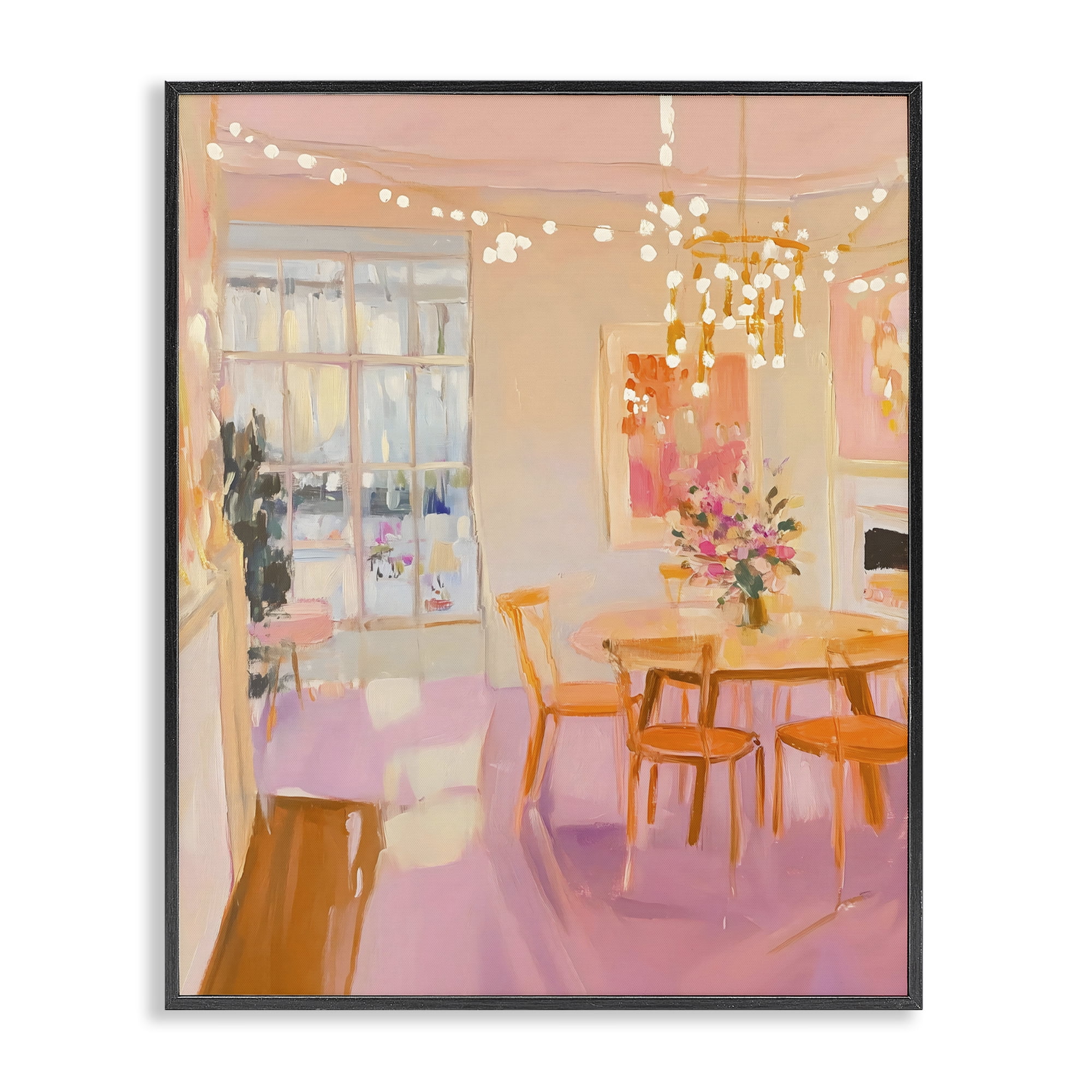 Stupell Industries Warm & Inviting Dining Room Black Framed Giclee Art, design by The Prints Vibe