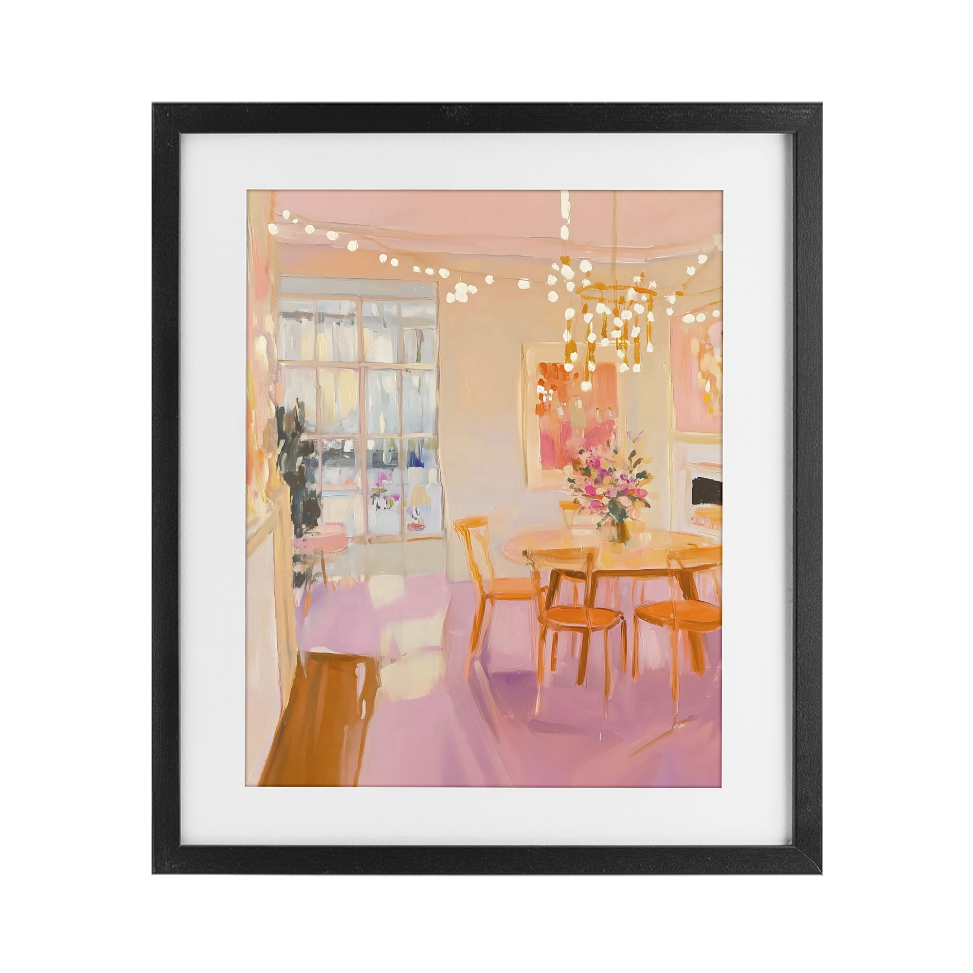 Stupell Industries Warm & Inviting Dining Room Black Framed Print Under Glass, design by The Prints Vibe
