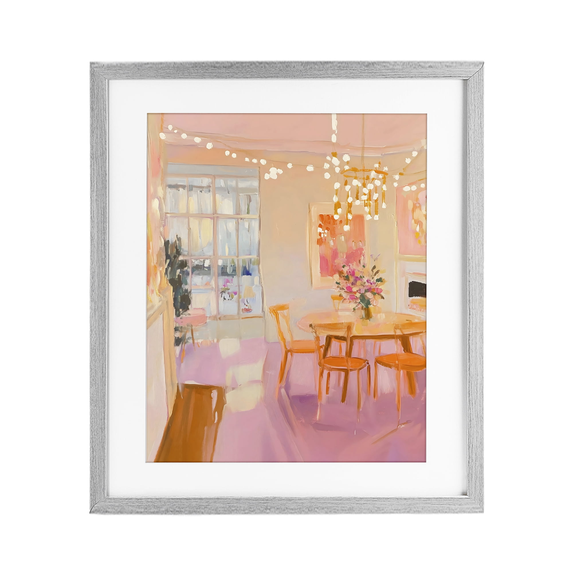 Stupell Industries Warm & Inviting Dining Room Gray Framed Print Under Glass, design by The Prints Vibe