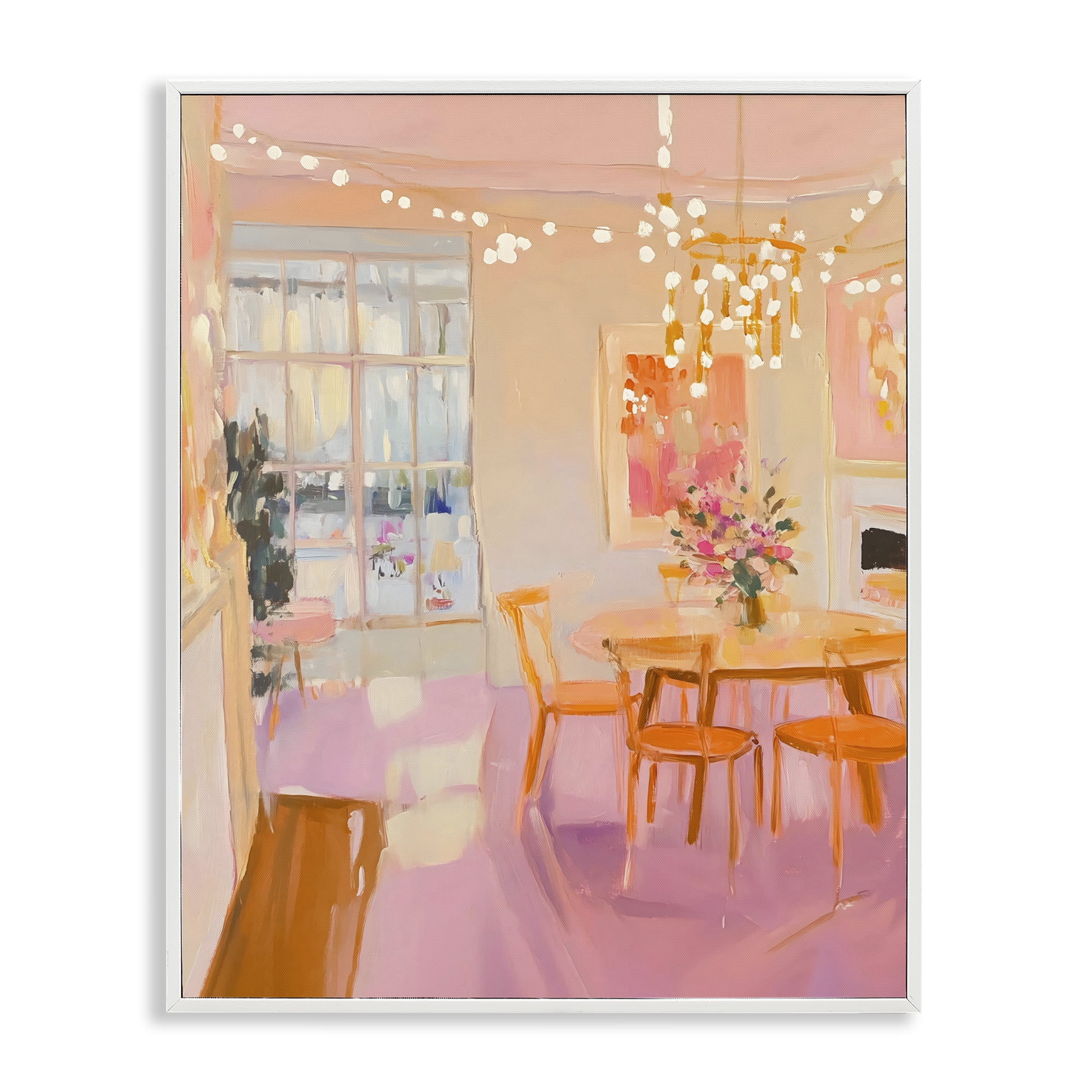 Stupell Industries Warm & Inviting Dining Room White Framed Giclee Art, design by The Prints Vibe