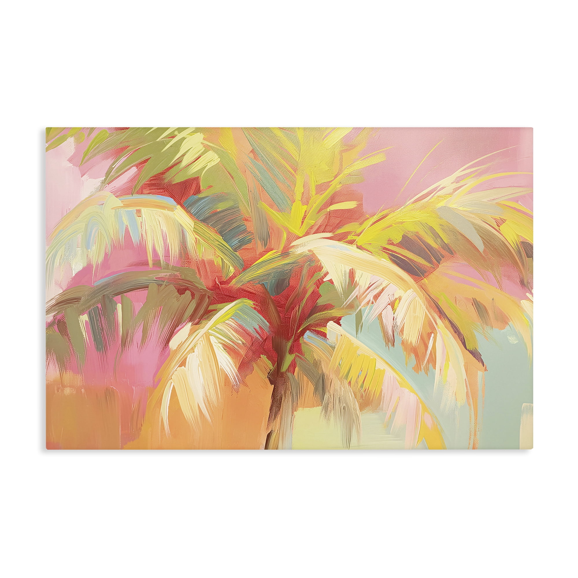 Stupell Industries Warm Palm Leaf Impressions Canvas Wall Art, design by Jacky Ngan