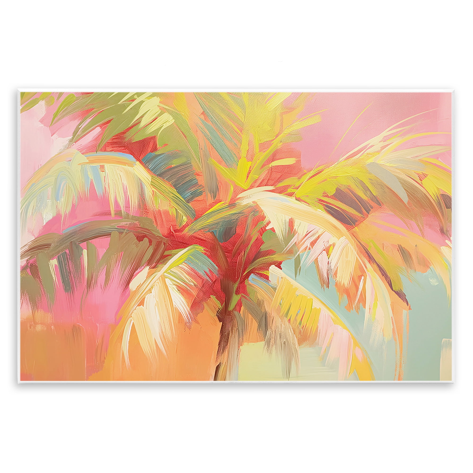 Stupell Industries Warm Palm Leaf Impressions Wall Plaque Art, design by Jacky Ngan