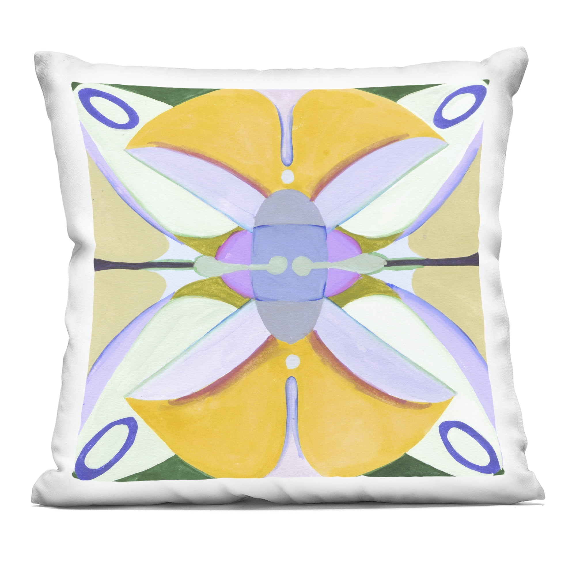 Stupell Industries Warm Revival Kaleidoscope Decorative Printed Throw Pillow, design by Melissa Wang