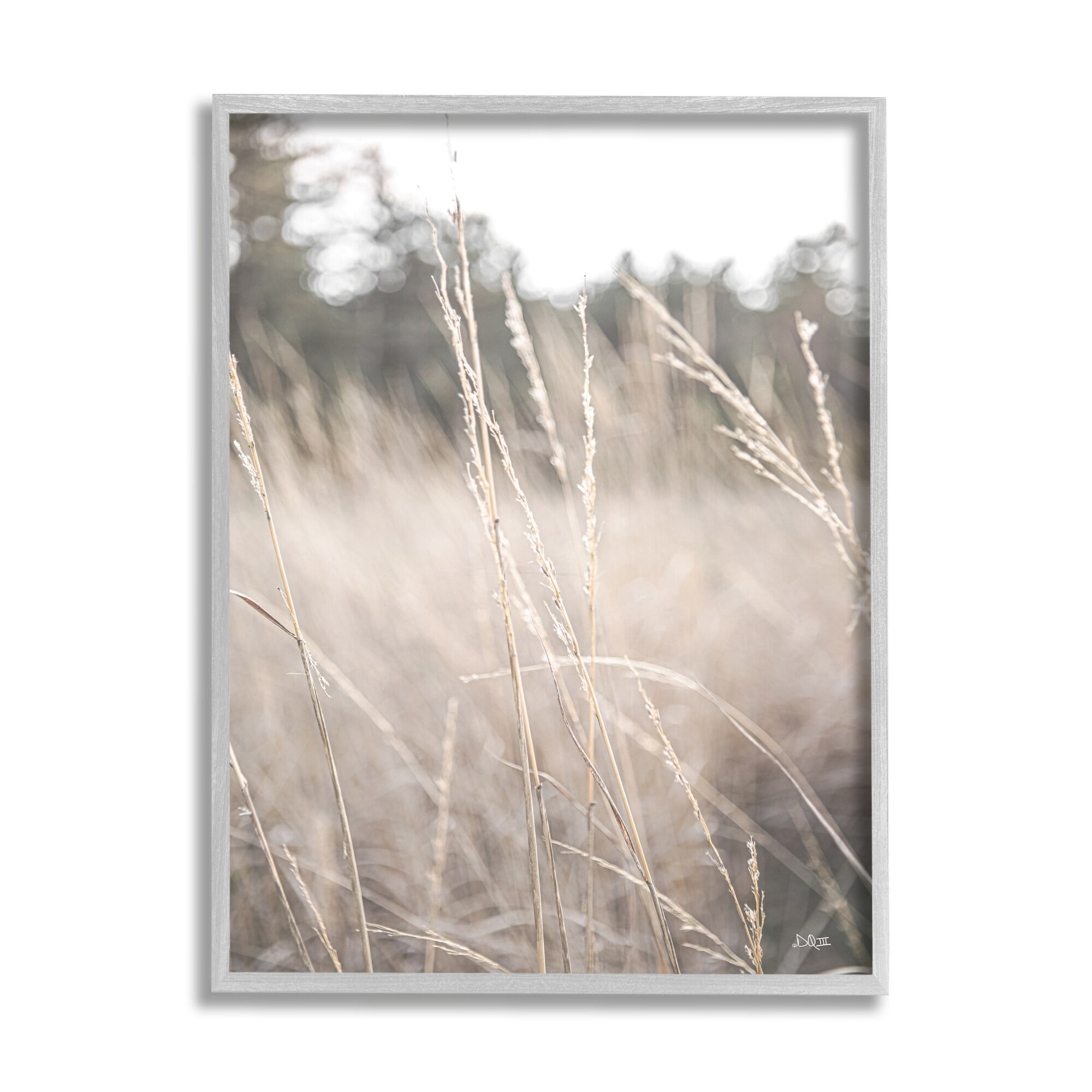 Stupell Industries Warm Rural Field Tall Grass Countryside Scenery Framed Wall Art, 16 x 20, Design by Donnie Quillen