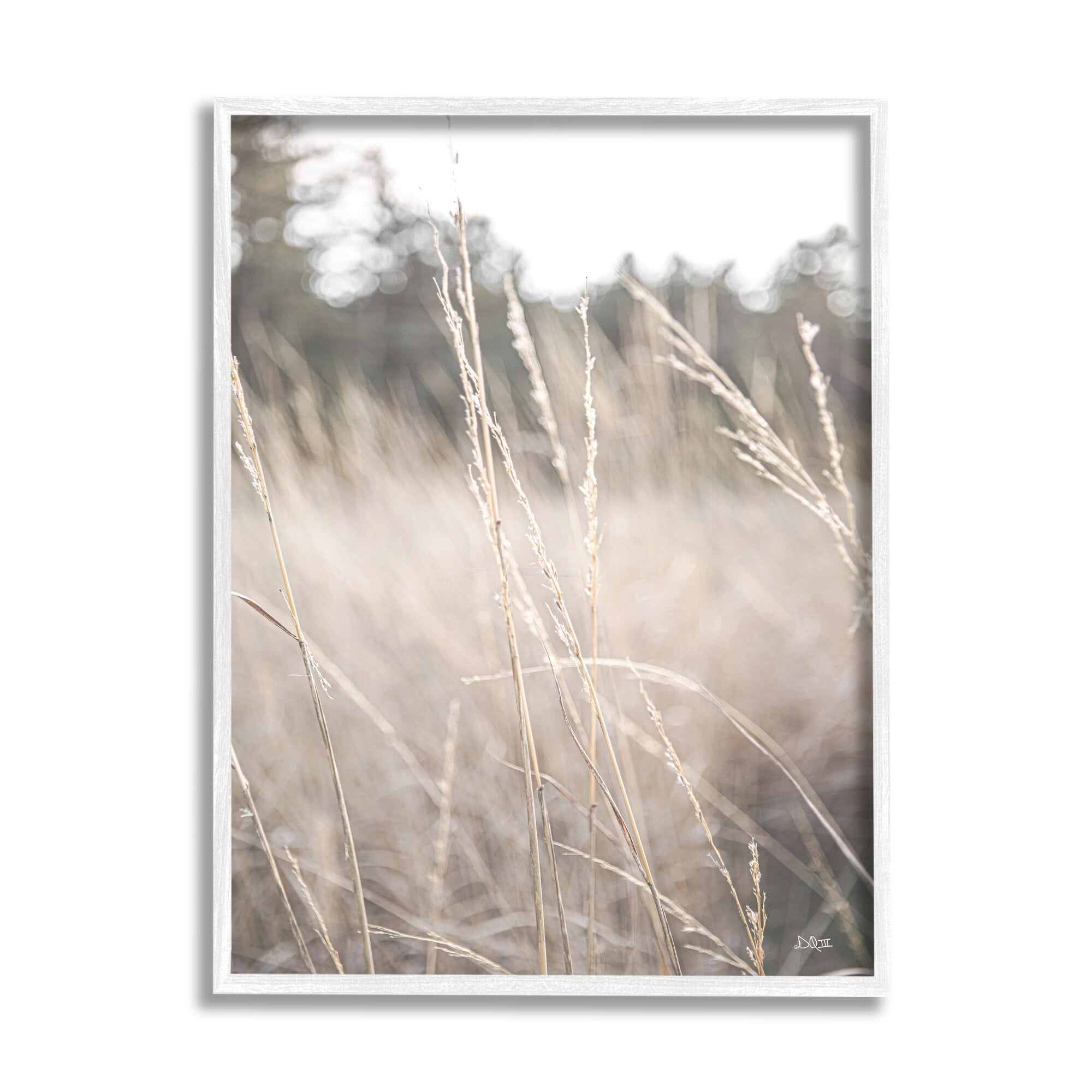 Stupell Industries Warm Rural Field Tall Grass Countryside Scenery Framed Wall Art, 24 x 30, Design by Donnie Quillen