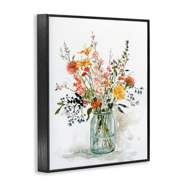 Stupell Industries Warm Summer Meadow Floral Bouquet Still Life Painting, 11 x 14, Design by Carol Robinson