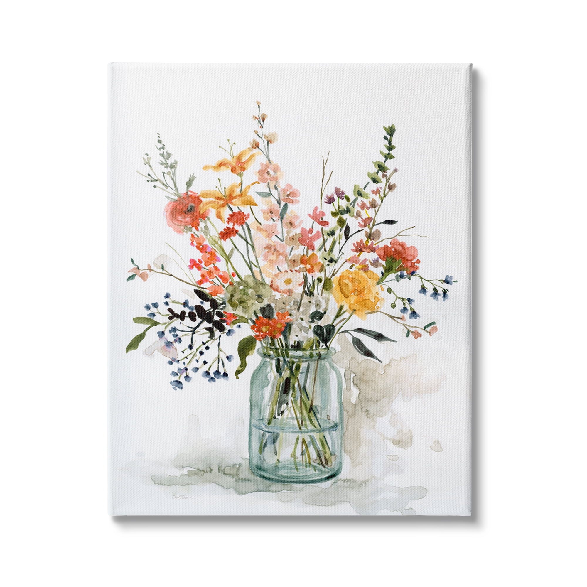 Stupell Industries Warm Summer Meadow Floral Bouquet Still Life Painting, 30 x 40, Design by Carol Robinson
