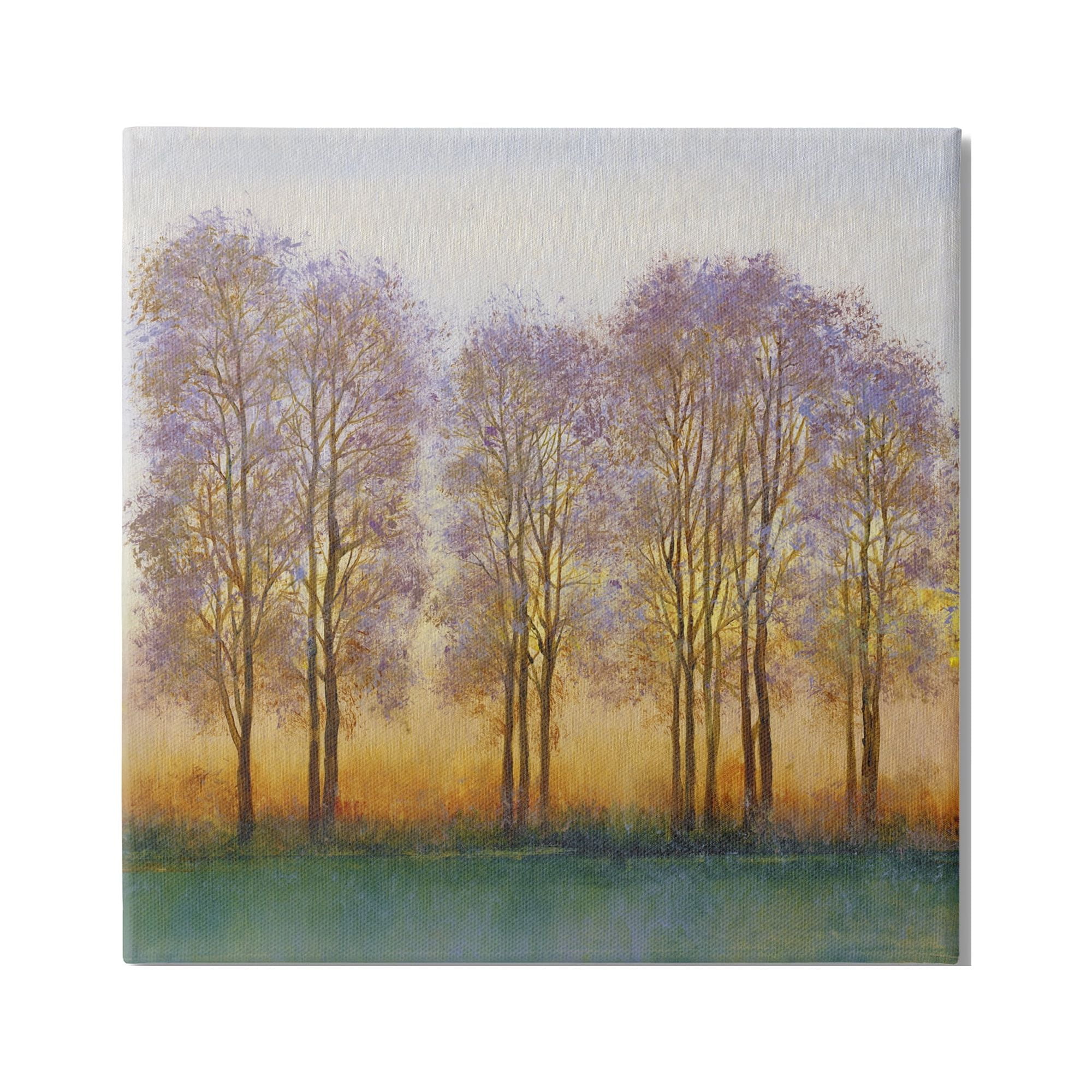 Stupell Industries Warm Sunset Sky Trees Silhouettes Nature Scene Painting Gallery Wrapped Canvas Print Wall Art, Design by Tim OToole