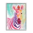 thumbnail image 1 of Stupell Industries Warm Tone Zebra Stripes Safari Animal Portrait Grey Framed, 16 x 20, Design by Elvira Errico, 1 of 8