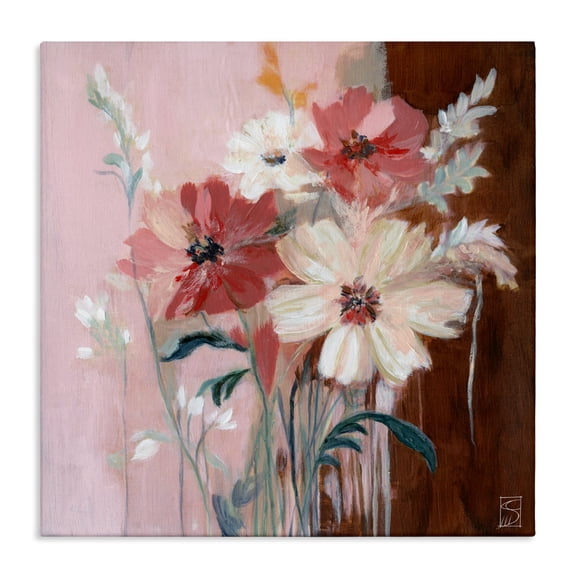 Stupell Industries Warm Toned Bouquet Canvas Wall Art design by Sara Culpepper, 17 x 17