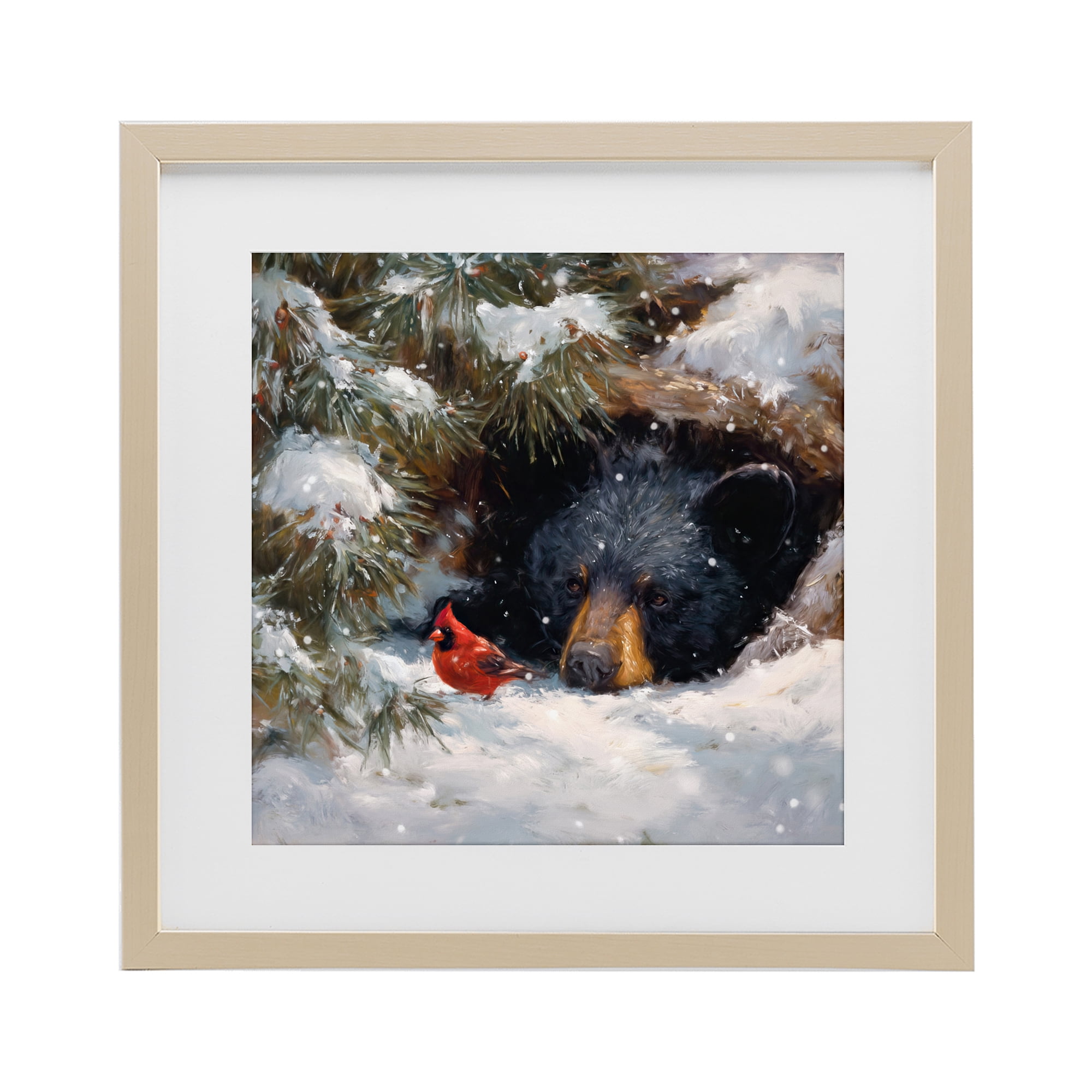 Stupell Industries Warm Watch From The Den Birch Framed Print Under Glass, design by Tina LeCour