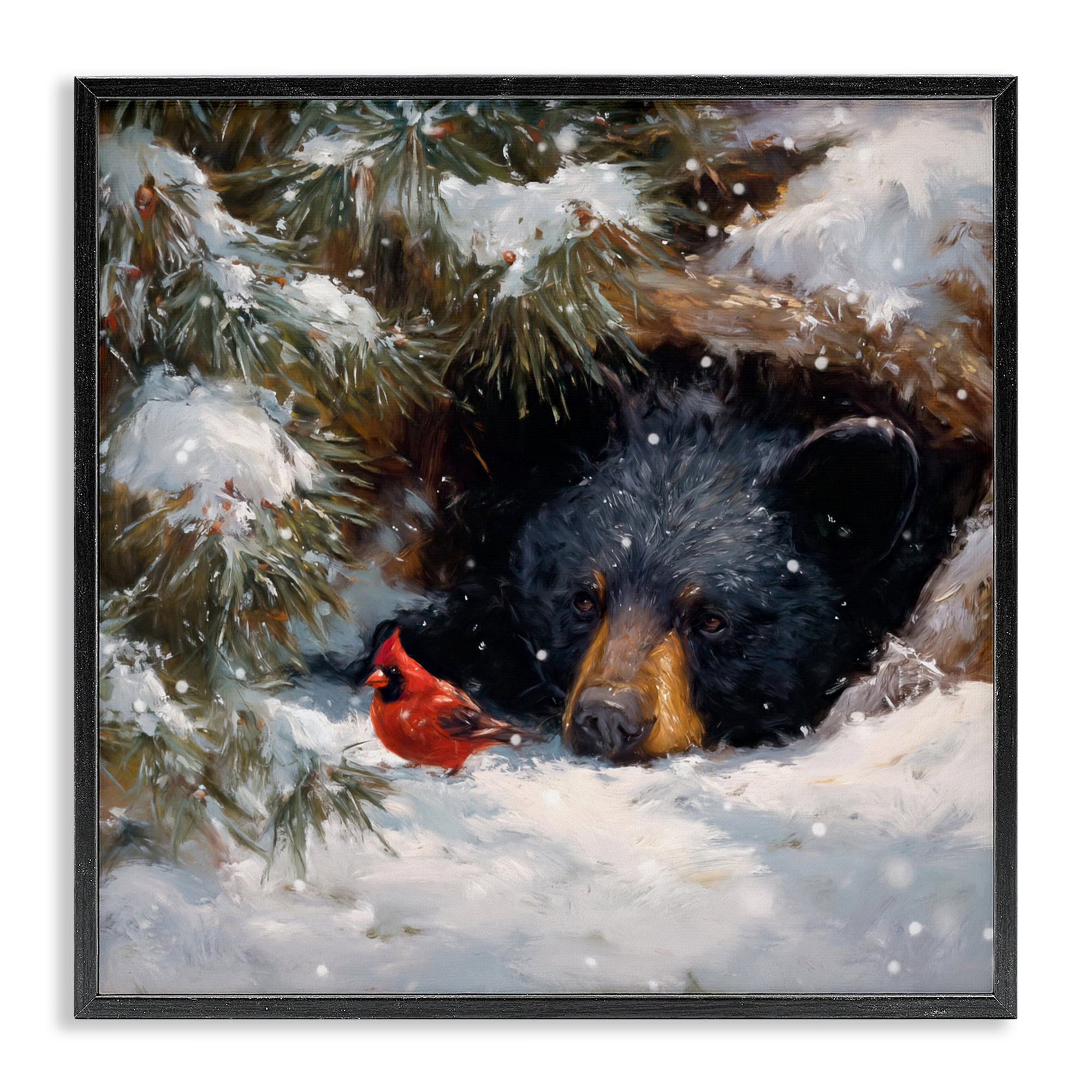 Stupell Industries Warm Watch From The Den Black Framed Giclee Art, design by Tina LeCour