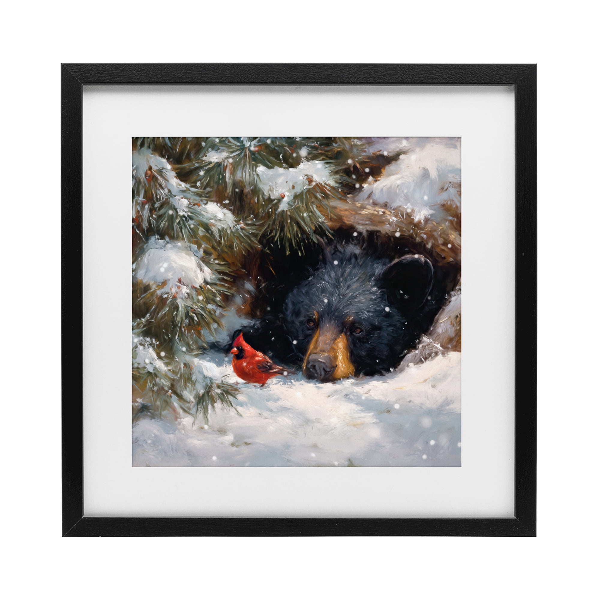 Stupell Industries Warm Watch From The Den Black Framed Print Under Glass, design by Tina LeCour