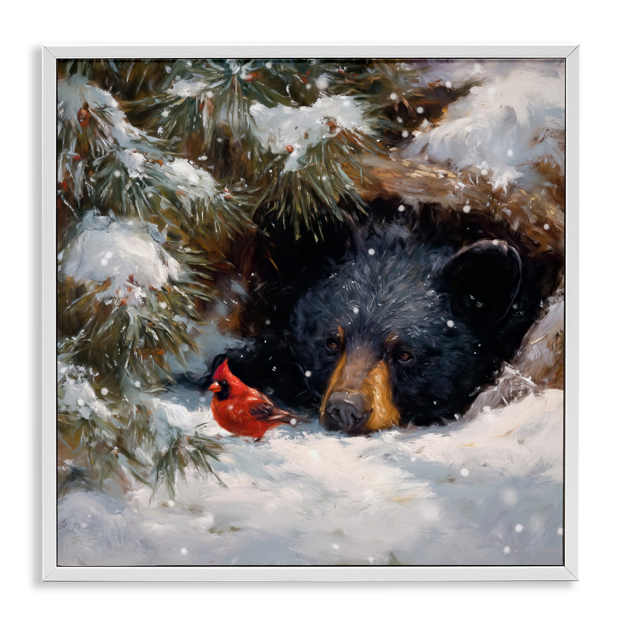 Stupell Industries Warm Watch From The Den White Framed Giclee Art, design by Tina LeCour