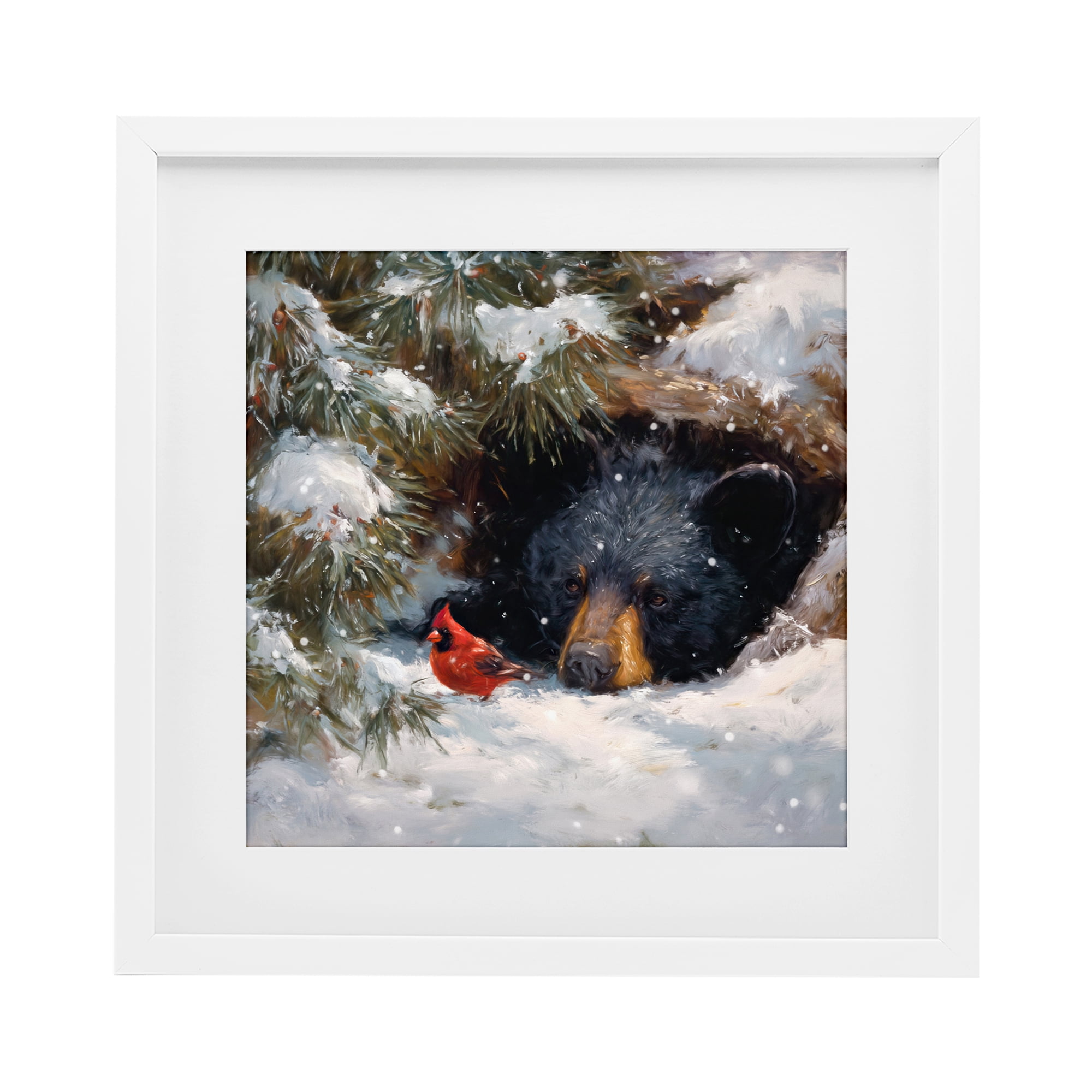 Stupell Industries Warm Watch From The Den White Framed Print Under Glass, design by Tina LeCour