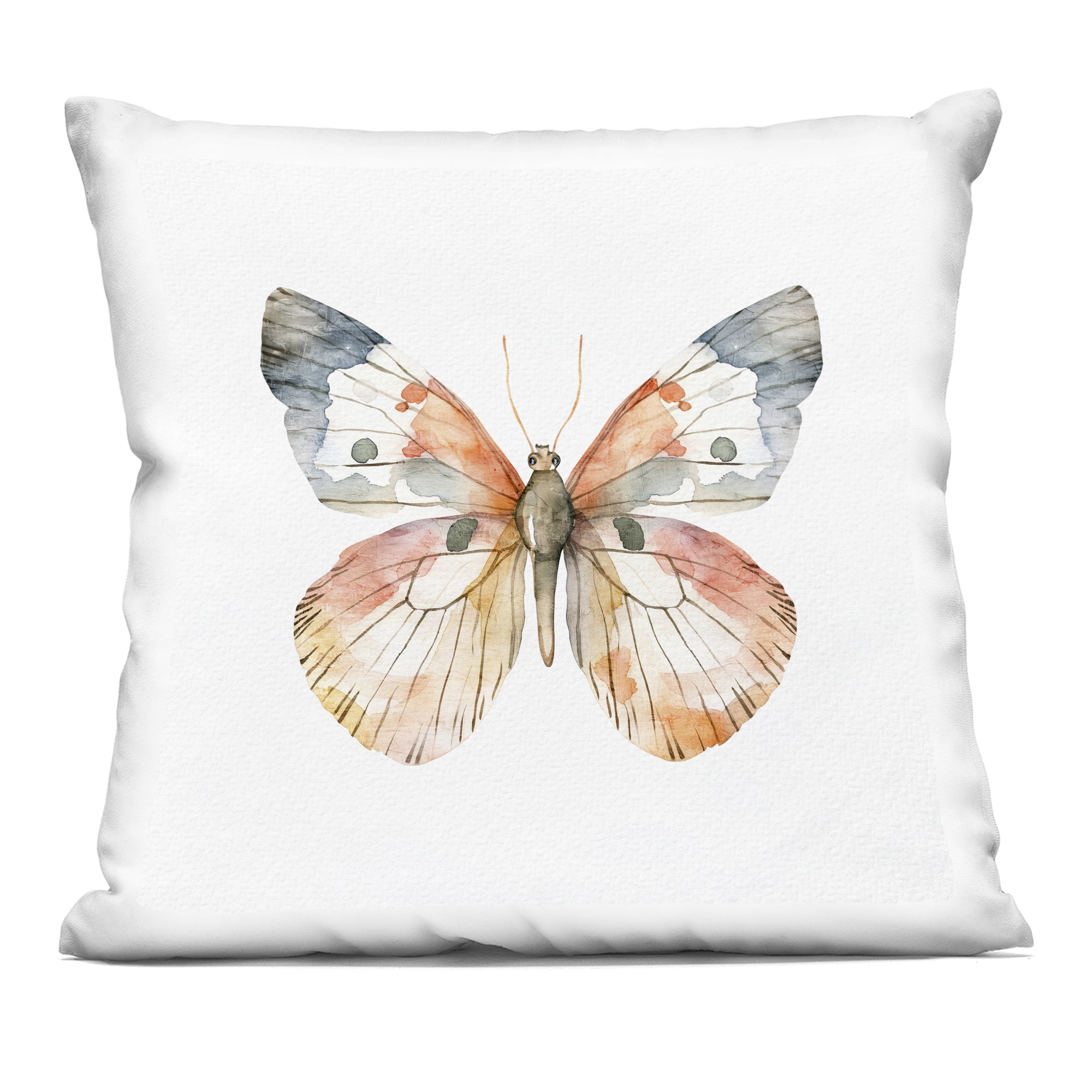 Stupell Industries Warm Watercolor Butterfly Decorative Printed Throw Pillow, design by Kim Allen
