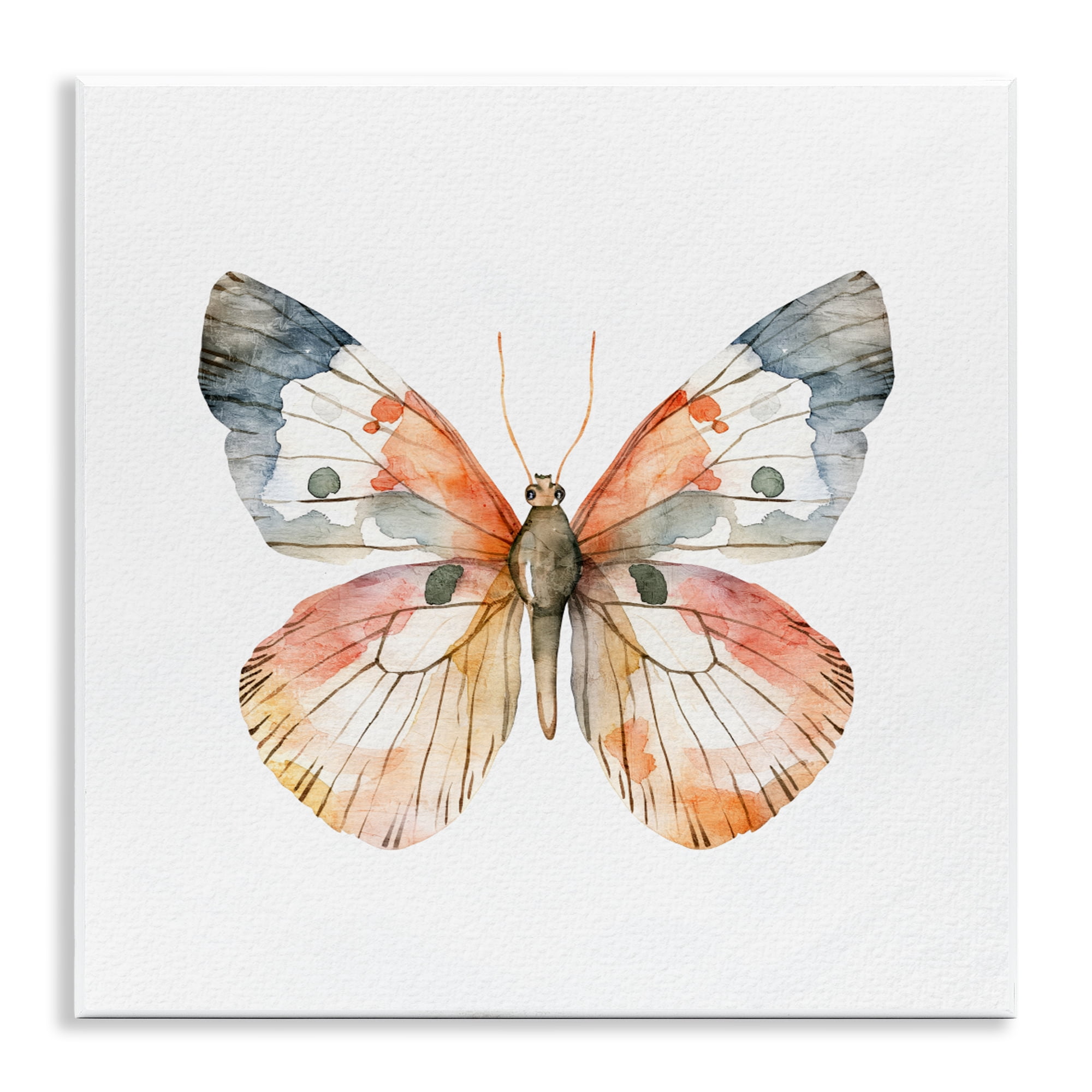 Stupell Industries Warm Watercolor Butterfly Wall Plaque Art, design by Kim Allen