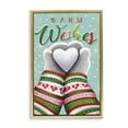 thumbnail image 1 of Stupell Industries Warm Wishes with Heart Holiday Painting Gold Floater Framed Art Print Wall Art, 17 x 25, 1 of 10