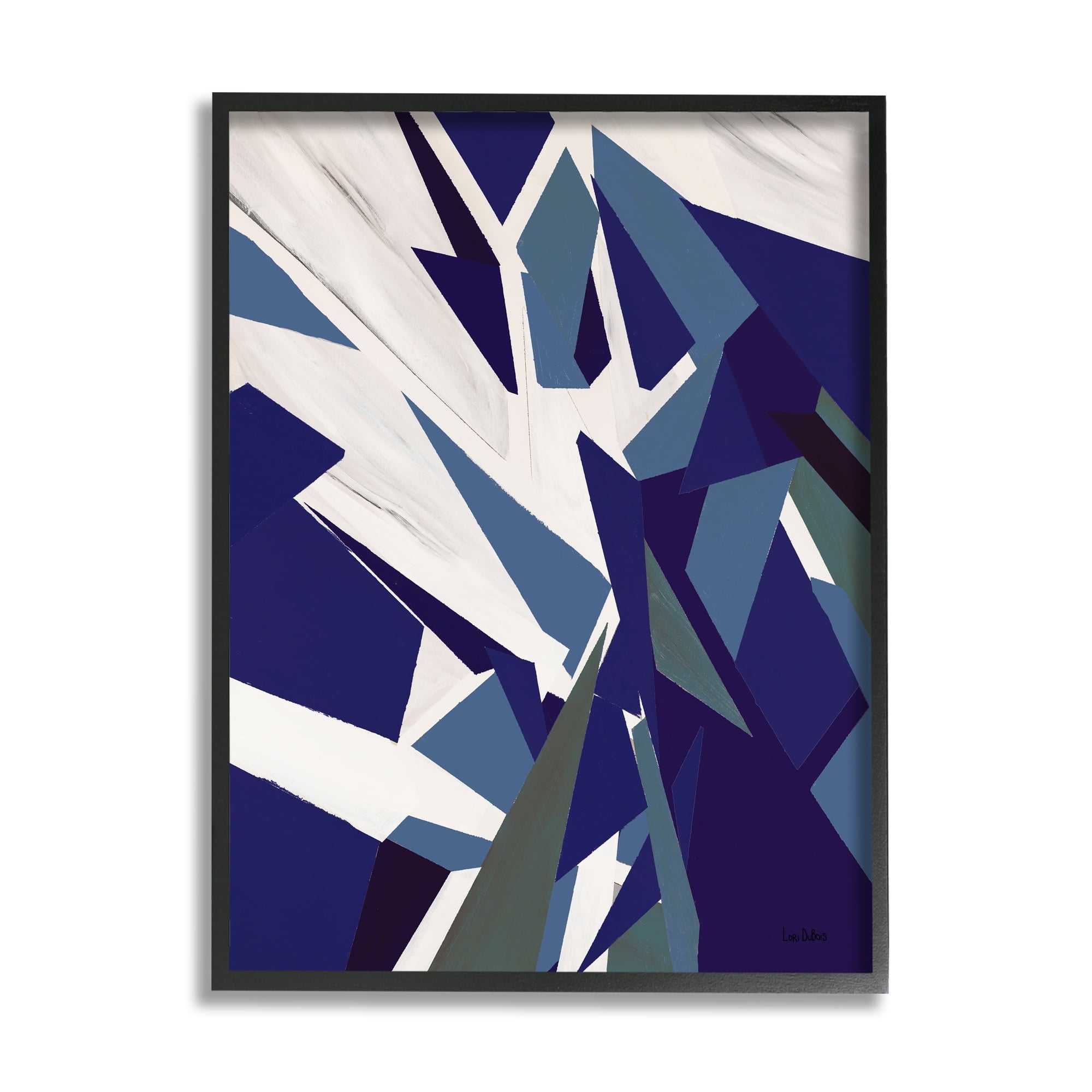 Stupell Industries Warping Polygons Dynamic Geometric Illustration Modern Abstraction,11 x 14, Design by Lori Dubois