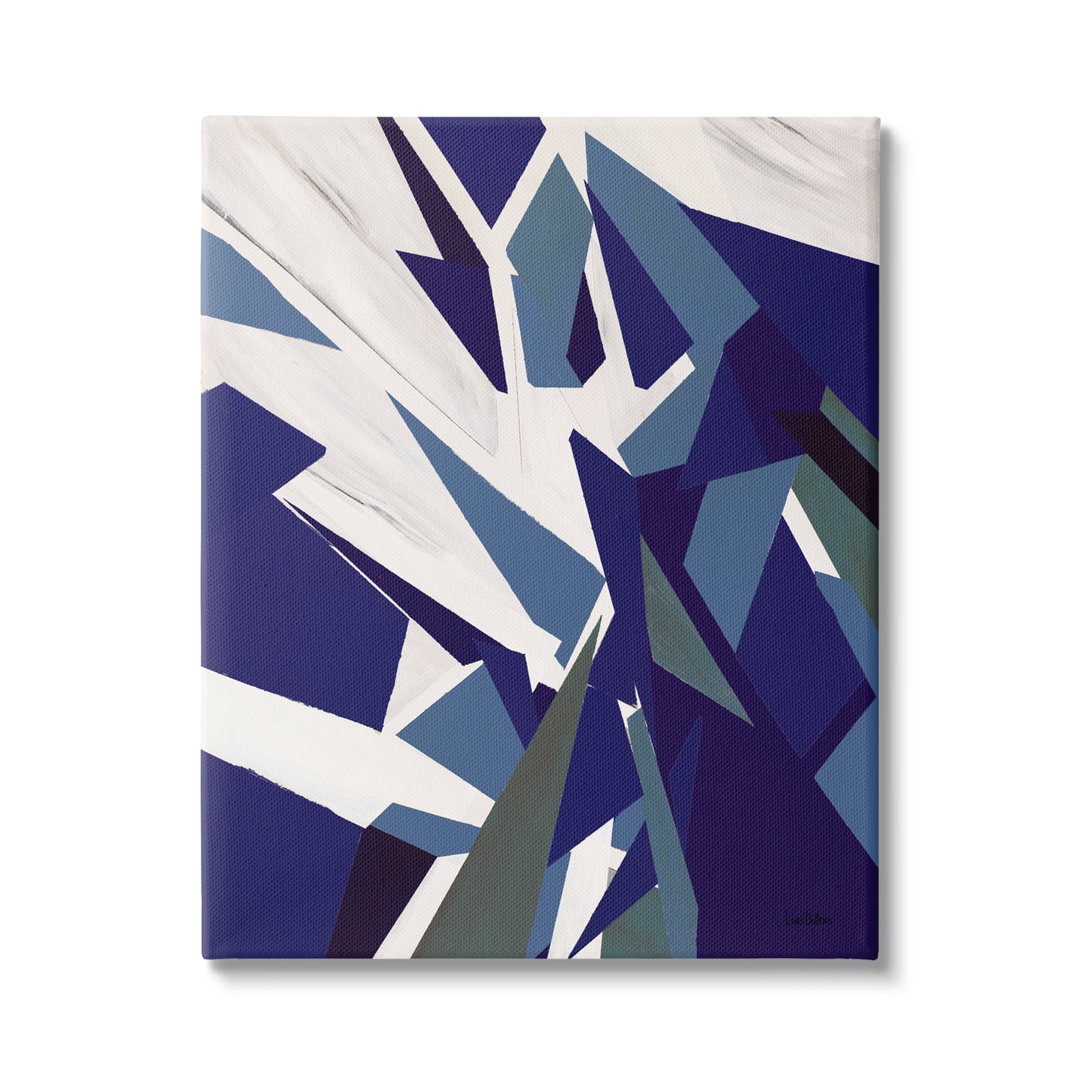 Stupell Industries Warping Polygons Dynamic Geometric Illustration Modern Abstraction,30 x 40, Design by Lori Dubois