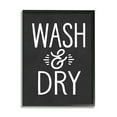 thumbnail image 1 of Stupell Industries Wash And Dry Vintage Cleaning Phrase Kitchen Laundry, 11 x 14, Design by Lettered and Lined, 1 of 5