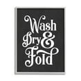 thumbnail image 1 of Stupell Industries Wash Dry and Fold Vintage Typography Minimal Laundry, 16 x 20, Designed by Lettered and Lined, 1 of 7