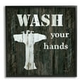 thumbnail image 1 of Stupell Industries Wash Your Hands Phrase Rustic Bathroom Sink, 24 x 24, Design by Carol Robinson, 1 of 7
