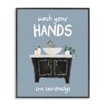 thumbnail image 1 of Stupell Industries Cottage Wash Your Hands Seriously Black Framed Giclee Art, 11 x 14, by JJ Design House LLC, 1 of 7