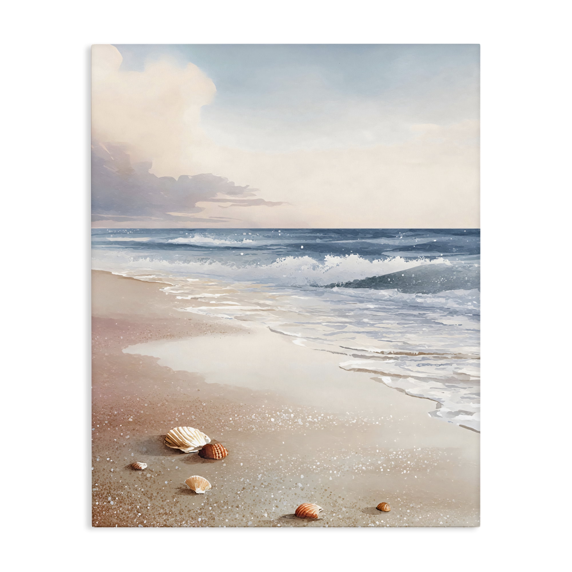 Stupell Industries Washed Up Seashells Canvas Wall Art, design by Franklyn Gregory