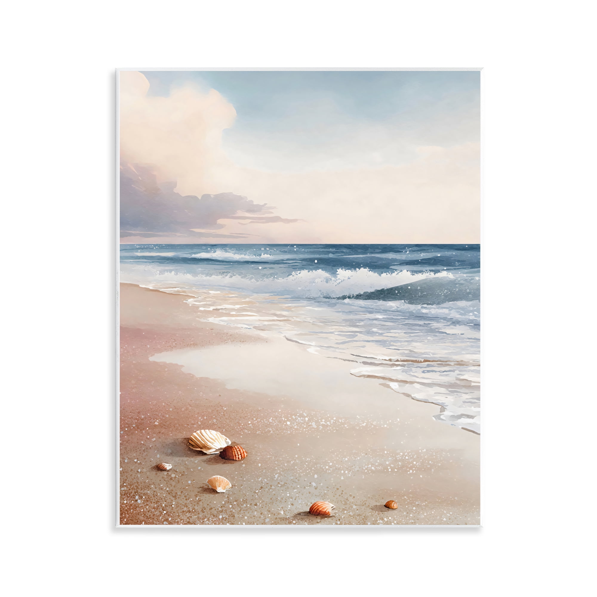 Stupell Industries Washed Up Seashells Wall Plaque Art, design by Franklyn Gregory