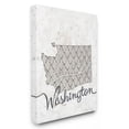 thumbnail image 1 of Stupell Industries Washington Patterned Grey US State Design Canvas Wall Art by Ziwei Li, 1 of 5