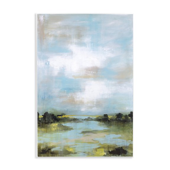 Stupell Industries Wasting Time Abstract Landscape Wall Plaque Art design by Wani Pasion, 19 x 13