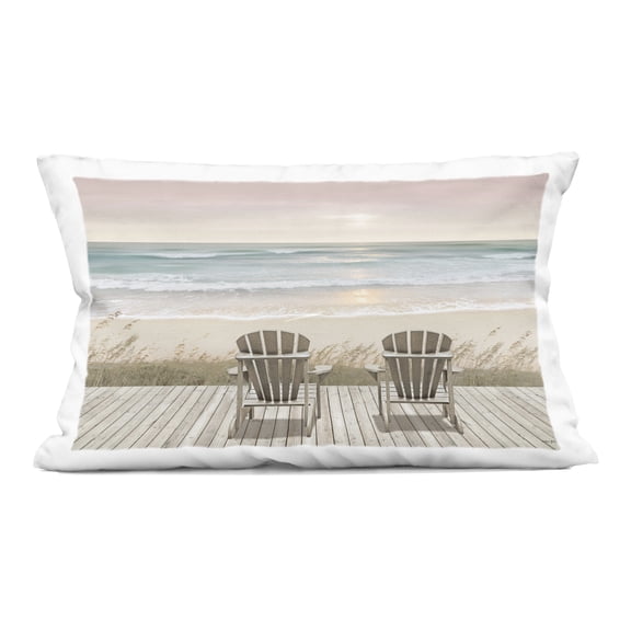 Stupell Industries Watching The Pastel Sunset Decorative Printed Throw Pillow, design by Amber Sterling