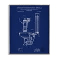thumbnail image 1 of Stupell Industries Water Closet Blueprint Typography Painting Gray Framed Art Print Wall Art, 11 x 14, 1 of 10
