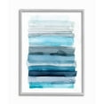 thumbnail image 1 of Stupell Industries Water Inspired Blue Grey Ombre Abstract Lines Framed Wall Art Design by Grace Popp, 16" x 20", Gray Framed, 1 of 8